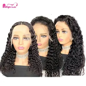 Online Buy Wig Beauty For Black Women 13*4 Transparent Lace Glueless Front Wig Natural Wavy Curly Wigs Malaysian Human Hair