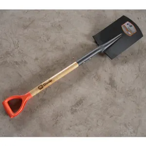 High quality heavy duty spade and shovel with Wooden Handle S525-3D