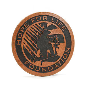 맞춤형 가죽 라벨 양각 가죽 패치 옷 네크 라인 모자 청바지에 수 놓은 - Product Image 3