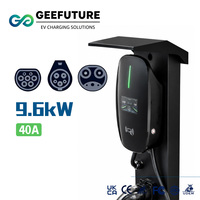 Cargador de CA para vehículos eléctricos de 9.6kW y 40 amperios, Nivel 2, para estaciones de carga comerciales de pared para coches eléctricos, NACS Tipo 1 40A Tipo 1