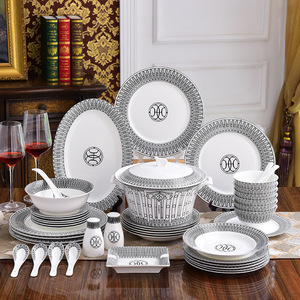 European Luxury Vintage Bone China Tableware Set Modern Customizable Coffee Cup Plate Set Home Hotel Restaurant Dinner Household - Product Image 3