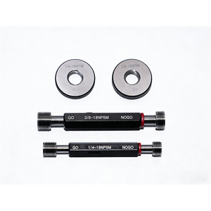 Conjunto de Medidores de Rosca NPSM de Tamanho Completo de 1/8" a 2" para Conexão Mecânica - Product Image 3