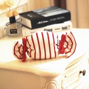 Bolsa de Regalo con Forma de Caramelo, Lona a Rayas Rojas y Blancas, Ecológica, Linda Bolsa de Hombro para Niña, Mini, Nueva, Estilo Coreano - Product Image 4