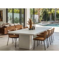 Table GRC en béton armé de fibres de verre Faux marbre personnalisée haute résistance