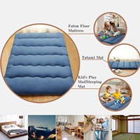 Colchón Japonés para Piso, Futón, Colchoneta Gruesa de Tatami, Colchón Portátil para Dormir, Cama de Piso Tamaño Completo, Tamaño Individual, Cómodo