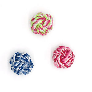 Çok Boyutlu Renkli Köpek Halat Topu Oyuncak Düğüm Tasarımına Sahip Çiğneme İnteraktif Oyun Köpekler İçin Uygun Dayanıklı Evcil Hayvan Malzemeleri Köpek Halat Topu Oyuncak - Product Image 2