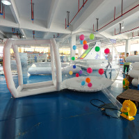 Clair Bulle Dôme Tente Intérieur Extérieur Gonflable Bulle Maison Enfants Fête Ballons
