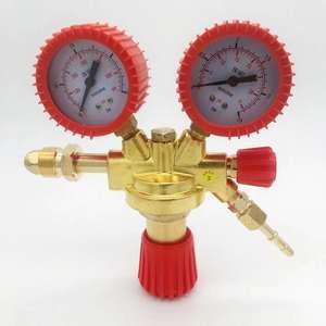 Manomètres tout en cuivre de style italien pour oxygène, acétylène, propane, régulateurs de pression d'azote, instrument d'exportation européen - Product Image 5