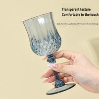 Fournitures pour fêtes et mariages de grande envergure, Verre à vin en plastique bleu vintage, Gobelet à vin de mariage