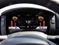 Gerllish Nouveau tableau de bord numérique intelligent pour voiture de 12,3 pouces pour Nissan GTR 2005-2015, écran LCD du tableau de bord