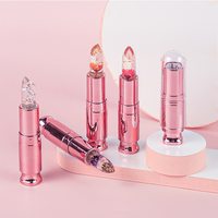 Température nutritive longue durée personnalisée changement de couleur baume à lèvres hydratant pour les lèvres gelée de fleurs rouge à lèvres transparent soin des lèvres