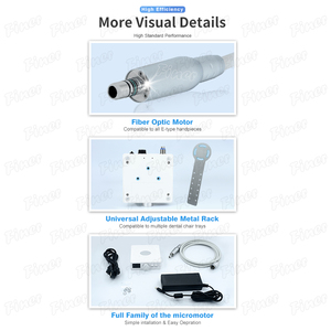 Micromotor Dental Eléctrico sin Escobillas Micromotor Eléctrico Dental con Fibra Óptica para Cirugía - Product Image 3