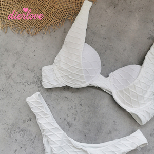 Ensemble <span class=keywords><strong>de</strong></span> bikini <span class=keywords><strong>push</strong></span>-<span class=keywords><strong>up</strong></span> couleur unie avec armatures, taille basse, coupe triangle, <span class=keywords><strong>maillot</strong></span> <span class=keywords><strong>de</strong></span> <span class=keywords><strong>bain</strong></span> deux pièces, tenue <span class=keywords><strong>de</strong></span> plage estivale, vente en gros OEM ODM - Product Image 4