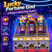 Kit de machine à pousser les pièces de monnaie avec taux de distribution personnalisé, jeu d'arcade à monnayeur, prix d'usine, garantie 1 an, poussoir à pièces à vendre