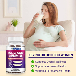 Integratore OEM Prenatale di Acido Folico, DHA e Zinco, Caramelle Gommose Erboristiche Senza Zucchero, 400mg di Acido Folico per Donne in Gravidanza - Product Image 2