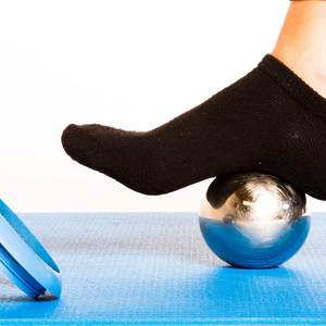 80 मिमी स्टेनलेस स्टील बर्फ रोलर बोला पिजाट फाइसिओटेरापी ट्रिगर बिंदु रिलीज एक्यूप्रेशर गर्म ठंडा चिकित्सा मालिश रोलर बॉल - Product Image 5