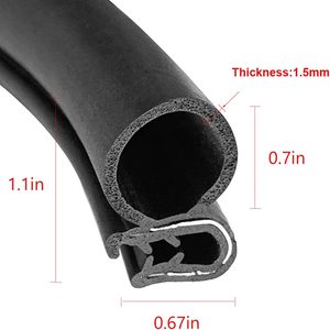 מוצרי גומי לרכב רצועת אטם גומי דלת חלון לרכב EPDM רצועת גומי אטם - Product Image 3