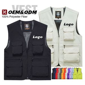 Chaleco de Trabajo Multifuncional con Logotipo Personalizado, Chaleco Deportivo Práctico para Senderismo y Caza, Chaleco de Seguridad con Reflectores para Hombre - Product Image 1
