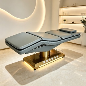 3-Motor Electric Beauty Bed <b>Height</b> <b>Adjustable</b> Modern Salon Massage <b>Table</b> Memory Foam Aesthetic Bed PU for Medical Spa - Product Image 4