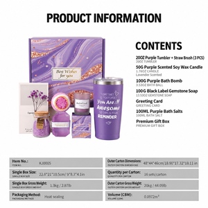 Coffret cadeau de bain pour la Saint-Valentin/Fête des mères, coffret spa de luxe, cadeau pour maman/frangère/épouse/meilleure amie, soin relaxant du corps - Product Image 1