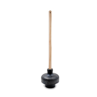 Piston de toilette portable à longue poignée, personnalisé, résistant, rouge, Mini salle de bain, en caoutchouc, accessoires de toilette