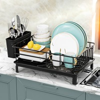 Égouttoir à vaisselle monocouche en acier inoxydable creux pour évier, plateau de drainage multifonctionnel pour comptoir de cuisine, non pliable, résistant à la rouille