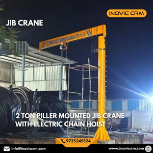 INOVIC CRM OEM Custom Built High Quality Durable Jib <b>Crane</b> | IS Standard Industrial Lifting Equipment 1 TON 10 TON Load Capacity - Product Image 6