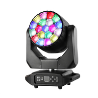 Lumière de scène professionnelle 19x40W RGBW yeux d'abeille LED lavage tête mobile lumière Zoom Macro Pixel effet pour Concert fête événement Dj Club