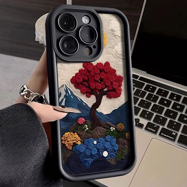 Creative Printing Shockproof Mobile Phone Cases for Iphone17 Air 16 15 Plus Promax 14 13 12 11 X Anti-fall Protective Back Cover