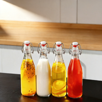 Bouteille de boisson en verre artisanale, anti-fuite, réutilisable, 250 ml, 500 ml, pour les voyages