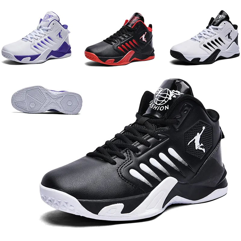 Erkekler Sneakers basketbol ayakkabıları yüksek Top hafif nefes açık kaymaz atletik moda spor ayakkabı