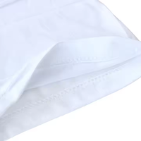 Vente en gros de publicité promotionnelle 95% coton 5% Spandex T-shirts imprimés par sublimation personnalisés blancs en vrac
