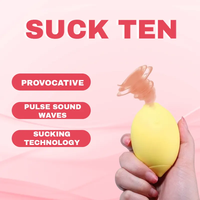 Ruihe 2-in-1 Damen Sexspielzeug Zitronen-Vibrator Brustmassage-Vibrator Masturbationsspielzeug Saugender Zitronenförmiger Vibrator