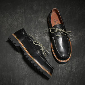 Mocassins à lacets pour hommes 2026 – Nouveauté en cuir de vachette pleine fleur de qualité supérieure, style workwear rétro américain, décontractés, vente en gros - Product Image 3