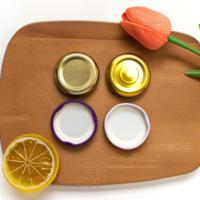 Tapas Metálicas de Hojalata sin BPA de 58mm, 63mm, 70mm, 82mm con Rosca y Cierre Giratorio para Tarros de Conservas