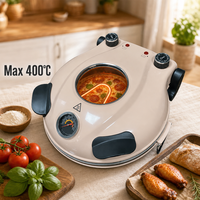 Four électrique de 12 pouces de comptoir d'appareils de cuisine avec plaque en pierre à plateau mobile rotatif