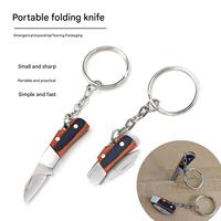 Vente flash : Ensemble de couteaux pliants miniatures portables, lame tranchante, outil porte-clés pour une utilisation en extérieur, déballage, livraison express
