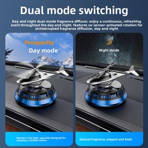 Deodorante per <span class=keywords><strong>auto</strong></span> a energia solare <span class=keywords><strong>Carlo</strong></span>'s Popular a forma <span class=keywords><strong>di</strong></span> aeroplano, gira e illumina, per una fragranza a lunga durata - Product Image 2