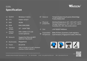 15.6インチ<span class=keywords><strong>Android</strong></span>ベースのタッチスクリーン<span class=keywords><strong>POS</strong></span>システムレストランカフェ自動販売機機能付きレジ用 - Product Image 3