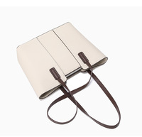 Sac fourre-tout élégant en cuir véritable Togo pour femme, grande capacité, sac à bandoulière, sac à main pour le quotidien et le shopping