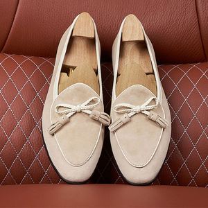 Chaussures décontractées pour hommes de style britannique, grandes tailles, avec pompons, chaussures habillées pour gentleman, semelle plate pour l'extérieur, rehaussantes - Product Image 3