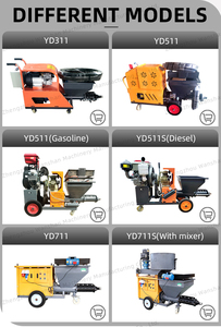 חשמלי מיני יעילות גבוהה יותר טיח מלט מכונת ריסוס - Product Image 3