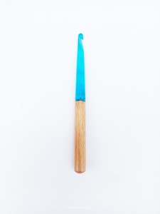 Turquoise Resin Wood <b>Crochet</b> <b>Hook</b> Smooth Ergonomic Handle Lightweight Knitting Tool for Yarn Crafting <b>Crochet</b> Projects DIY - Product Image 3