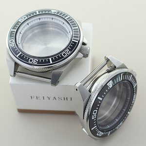 Boîtiers de montre de plongée en acier inoxydable modifiés Samurai, verre saphir pour mouvement <span class=keywords><strong>Seiko</strong></span> NH35 NH36, <span class=keywords><strong>cadran</strong></span> 28,<span class=keywords><strong>5</strong></span> mm, pièces 100 ATM - Product Image 5