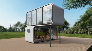 <span class=keywords><strong>Casa</strong></span> Prefabbricata Mini Apple da 20ft 30ft per Ufficio Domestico Appartamento Esterno con Innovativo Design <span class=keywords><strong>a</strong></span> Capsula - Product Image 2