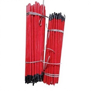 Ensemble balai et pelle en PVC à manche en bois du Vietnam, écologique, portable, ergonomique, durable, imperméable, 2-en-1 pour toilettes et meubles - Product Image 1