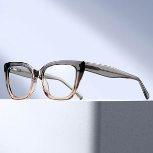 Lunettes optiques en acétate <span class=keywords><strong>de</strong></span> qualité supérieure MS 18102, monture dégradée fumée, verres correcteurs personnalisables - Product Image 1