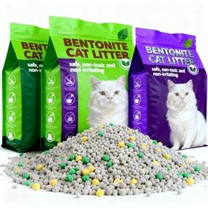 Lettiera per Gatti in Bentonite Ecologica Senza Polvere 10L Altamente Assorbente a Rapida Agglomerazione - Product Image 1