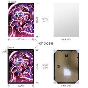 Póster 3D de Anime Personalizado al por Mayor, Póster 3D de Dragon Ball Z, <span class=keywords><strong>Goku</strong></span>, Wukong, Vegeta, Frieza, Póster Lenticular 3D de Anime, Imágenes 3D - Product Image 5