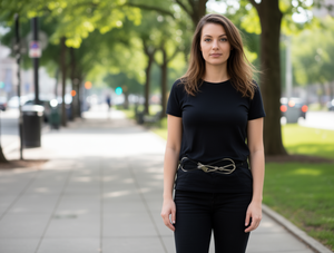 Chaîne de taille en alliage d'acier pour femme, plaqué noir, longueur standard, style sexy pour usage quotidien - Product Image 2